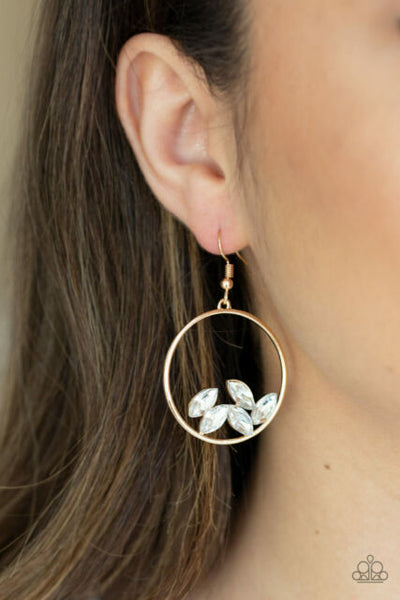 Paparazzi Accessories Cue the Confetti Gold Earring Bling