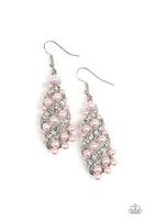 Paparazzi Ballroom Waltz Pink Earring Pearl Bling