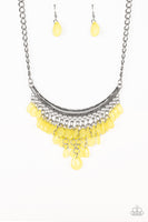 Paparazzi Accessories Rio Rainfall Yellow Necklace Teardrop
