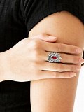 Paparazzi Accessories Blooming Fireworks Red Ring Bling Floral