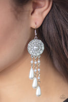 Paparazzi Dreams Can Come True White Earring Bling Pearl