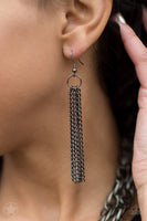 Paparazzi Scarfed for Attention (Gunmetal) BB Necklace Black