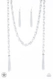 Paparazzi Scarfed for Attention (Silver) BB Necklace