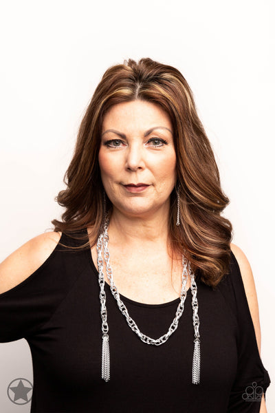 Paparazzi Scarfed for Attention (Silver) BB Necklace