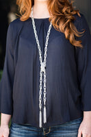 Paparazzi Scarfed for Attention (Silver) BB Necklace