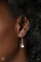 What A Gem - White Solitaire Necklace Paparrazi Accessories