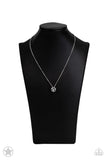 What A Gem - White Solitaire Necklace Paparrazi Accessories