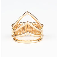 Paparazzi Accessories The Main Point Gold Ring Stretch