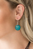 Paparazzi  Accessories Wonderfully Walla Walla Necklace Blue Wood