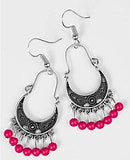 Paparazzi Accessories Hopelessly Houston Pink Earring