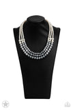 Lady In Waiting Pearl white gray Necklace Paparazzi Accessories