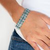 Paparazzi Modern Magnificence Blue Bracelet Rhinestones Silver