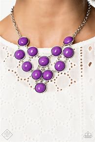 Paparazzi Pop-YOU-lar Demand - Purple Bead - Silver Necklace - Trend Blend / Fashion Fix Exclusive July 2019