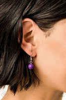 Paparazzi Pop-YOU-lar Demand - Purple Bead - Silver Necklace - Trend Blend / Fashion Fix Exclusive July 2019