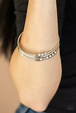 Paparazzi Accessories Stack Challenge Multi Bracelet Bangles Gold Silver 5pc. set