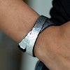 Paparazzi Under The Sequins Silver Urban Bracelet Wrap Black Choker Necklace