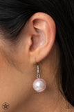 All The Trimmings - Pink Ribbon Pearl Necklace Paparrazi Accessories