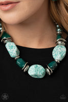 In Good Glazes - Blue Green Necklace Paparrazi Accessories