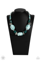 In Good Glazes - Blue Green Necklace Paparrazi Accessories