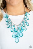 Paparazzi Accessories Irresistible Iridescence Blue Necklace Silver