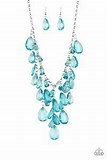 Paparazzi Accessories Irresistible Iridescence Blue Necklace Silver