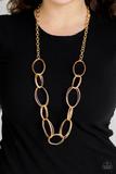 Paparazzi Accessories Ring Bling Gold Necklace Long