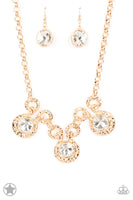 Hypnotized - Gold Bling Necklace Paparrazi Accessories