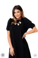 Hypnotized - Gold Bling Necklace Paparrazi Accessories