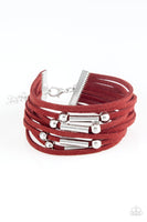 Back To BACKPACKER - Red Bracelet Paparazzi Accessories