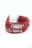 Back To BACKPACKER - Red Bracelet Paparazzi Accessories