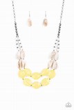 Paparazzi Accessories Seacoast Sunset Yellow Necklace