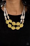 Paparazzi Accessories Seacoast Sunset Yellow Necklace