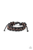 Paparazzi Accessories Weave It At That Black Urban Bracelet Leather