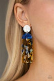 Paparazzi Accessories HAUTE on Their Heels Yellow Acrylic Earrings