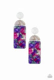 Paparazzi Accessories HAUTE on Their Heels Purple Acrylic Earrings