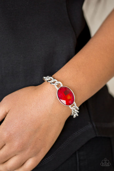 Luxury Lush - Red Bling Bracelet Paparrazi Accessories