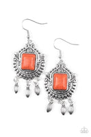 Open Pastures - Orange Earrings Paparazzi Accessories