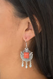 Open Pastures - Orange Earrings Paparazzi Accessories