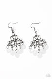Dip It GLOW - White Earrings Paparrazi Accessories