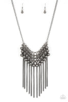 DIVA-de and Rule - Black Tassel Necklace Paparazzi Accessories N8
