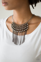 DIVA-de and Rule - Black Tassel Necklace Paparazzi Accessories N8