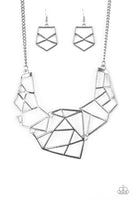 World Shattering - Black Necklace Paparazzi Accessories