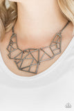 World Shattering - Black Necklace Paparazzi Accessories