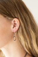 Warning Bells - Black necklace Paparrazi Accessories gunmetal