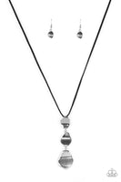 Embrace The Journey - Black Suede necklace Paparrazi Accessories