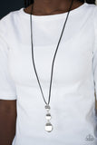 Embrace The Journey - Black Suede necklace Paparrazi Accessories