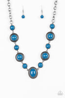 Voyager Vibes - Blue necklace Paparrazi Accessories