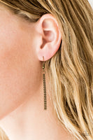 TRI Harder - Brass Gold Necklace Paparazzi Accessories