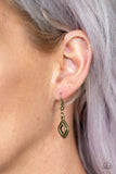 Geocentric - Brass necklace Paparrazi Accessories