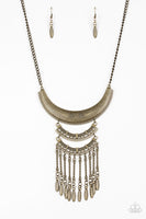 Eastern Empress - Brass Necklace Paparazzi Accessories N10